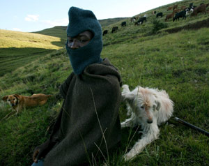 Un nio pastor de Lesotho. (Foto: EFE)