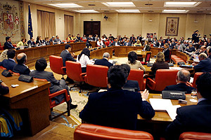 Imagen del Congreso durante la comparecencia. (Foto: EFE)