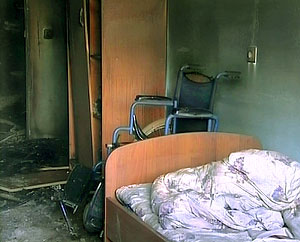 Imagen del interior de la residencia tras el incendio. (Foto: AP/RTR Russian Channel)