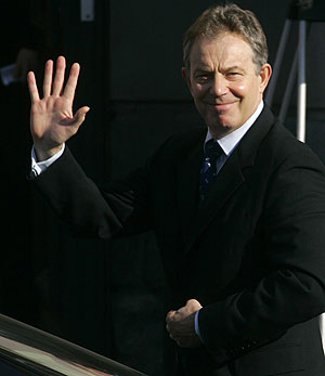 El primer ministro britnico, Tony Blair, en el Museo de Historia de Berln. (Foto: REUTERS)