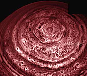 El hexágono, fotografiado por la 'Cassini'. (Foto: NASA)
