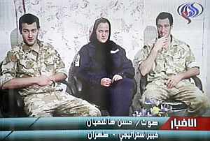 Imagen del canal iran de televisin en rabe, Al-Alam, de algunos de los soldados. (Foto: EFE)