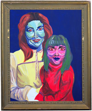 Pintura de la artista Sarah Irani titulada 'Mama and Babe' y expuesta en el 'Museum of Bad Art' (Moba). (Foto: Moba)