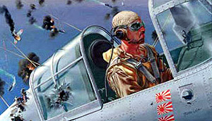 'Piloto de caza en el aire' de Tom Lea. (Foto: DHM)