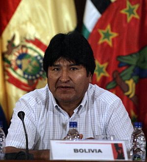 Evo Morales, en la cumbre del ALBA. (Foto: AFP)