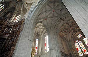 Vista de las vidrieras de la Catedral de Astorga. / SECUNDINO PREZ