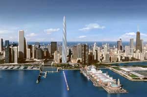 Imagen del que sera el Chicago Spire, proyecto de Calatrava. (Foto: AP)