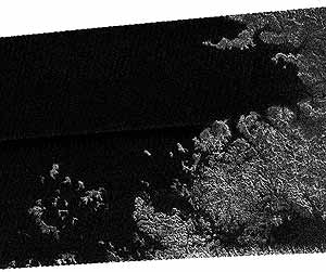 Algunas de las islas de Titán. (Foto: NASA)