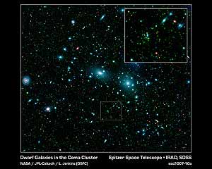 Algunas de las nuevas galaxias detectadas por el 'Spitzer'. (Foto: NASA)