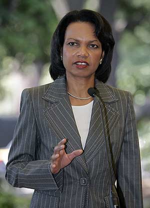 Condoleezza Rice, secretaria de Estado de EEUU. (Foto: AFP)