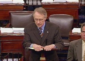 Harry Reid, lder de la mayora demcrata en el Senado. (Foto: AP)