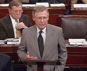 Mitch McConnell, lder de la minora republicana en el Senado. (Foto: AP)