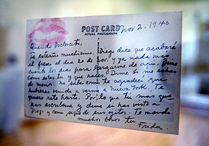 Una de las cartas que Frida escribi a su amado Diego. (Foto: REUTERS)