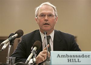 El representante estadounidense en las negociaciones con Corea del Norte, Christopher Hill. (Foto: AP)