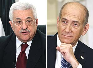 Abu Mazen y Olmert. (Fotos: AP | REUTERS)