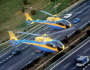 Helicpteros de Trfico. (Foto enviada por el autor del post)