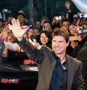El actor Tom Cruise en la 'premire' de una de sus pelculas. ( Foto: AFP)