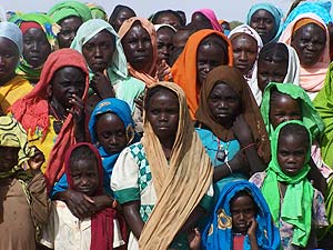 Desplazados internos en un campamento en Darfur, Sudn. (Foto: AFP)