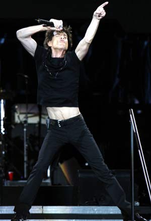 Mick Jagger, en un momento del concierto. (Foto: EFE)