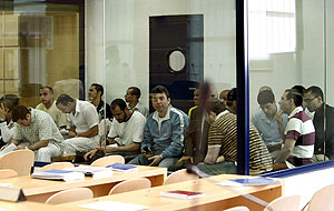 Algunos de los procesados en el juicio por el 11-M. (Foto: EFE)