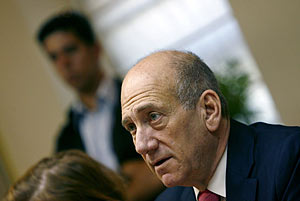 El primer ministro israelí, Ehud Olmert. (Foto: Reuters)
