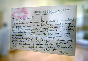Una de las cartas que Kahlo envi a Eloesser. (Foto: REUTERS)