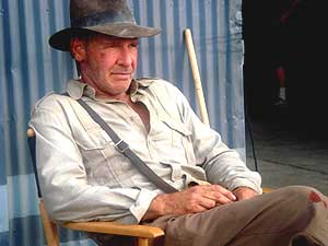 Harrison Ford, en el set de rodaje de la nueva entrega de 'Indiana Jones'. (Foto: REUTERS)