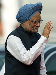 El primer ministro indio, Manmohan Singh, en el acto de celebración. (Foto: EFE)