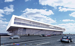 Imagen virtual de la futura terminal de pasajeros.