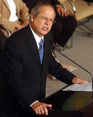 José Dirceu, en una intervención en el Parlamento. (Foto: EFE)