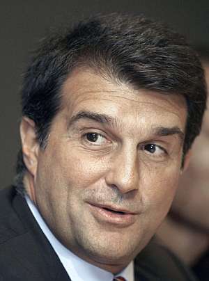 El presidente del Barcelona, Joan Laporta. (Foto: EFE)