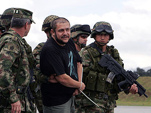 Diego Len Montoya, tras su detencin. (Foto: AFP)