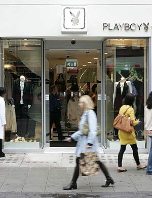 Imagen del establecimiento abierto por la compaa Playboy en Londres. (Foto: AFP)