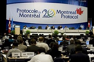 Imagen de la ltima asamblea del XX Protocolo de Montreal (Canad). (Foto: EFE)