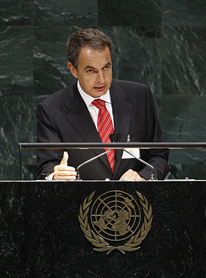 Jos Luis Rodrguez Zapatero, durante su intervencin. (Foto: EFE)