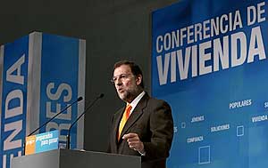 Mariano Rajoy, durante su discurso. (Foto: Jaime Villanueva)