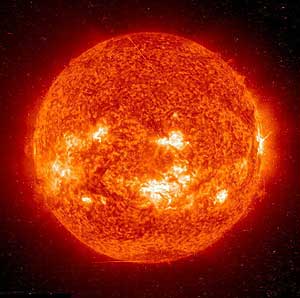 Imagen del sol tomada por SOHO (NASA)