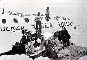 Imagen de los supervivientes durante sus das aislados.