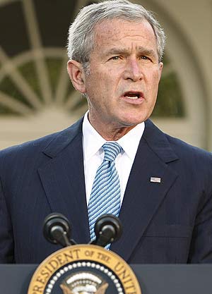 George W. Bush durante una intervencin. (FOTO: EFE)
