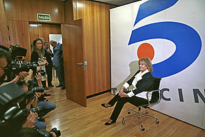 María Teresa Campos, en su presentación en Telecinco. (Foto: Antonio M. Xoubanova)