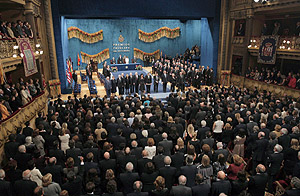 Acto de entrega de galardones Premio Príncipe de Asturias de la Concordia 2007, celebrado en el teatro Campoamor de Oviedo. (Foto: EFE)