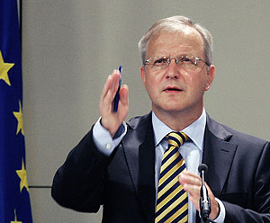 El comisario europeo de Ampliacin, Olli Rehn, en Bruselas. (Foto: REUTERS)
