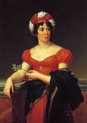 Retrato de Madame de Staël.