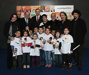 Imagen del lanzamiento de la campaa del Ao Europeo del Dilogo Intercultural 2008. (Foto: dialogue2008.eu)