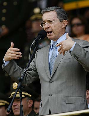 El presidente de Colombia, Álvaro Uribe. (Foto: EFE)