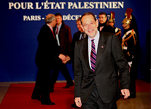 El jefe de la diplomacia de la UE, Javier Solana, a su llegada a la conferencia. (Foto: EFE)