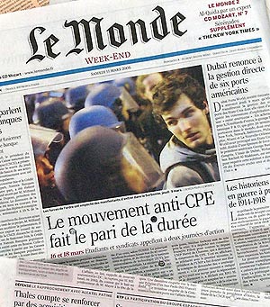 Un ejemplar de 'Le Monde'. (Foto: Julin Jan)