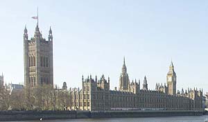 El Parlamento britnico, situado en el distrito de Westminster (Foto Santiago Lyon)