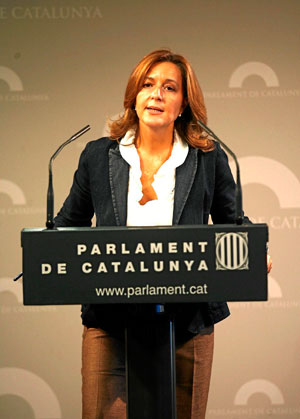 La portavoz del PP en el Parlament, Carina Mejas. (Foto: Santi Cogolludo)