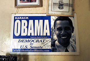 Un cartel a favor del senador demcrata Barack Obama. (Foto: AP)